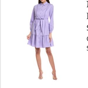Nanette Lepore Purple Long Sleeve Dress
